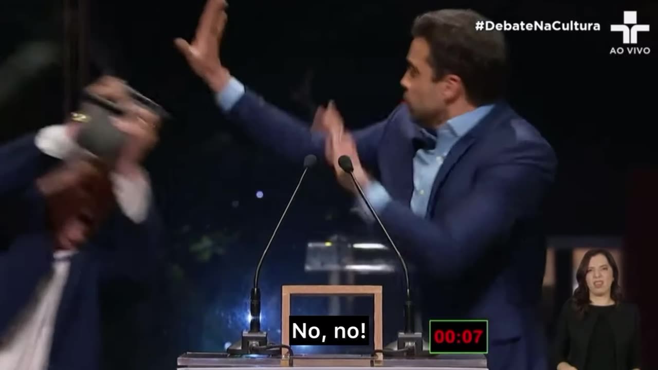 WOW: Candidate Gets Assaulted By Opponent With Chair During Debate In Brazil
