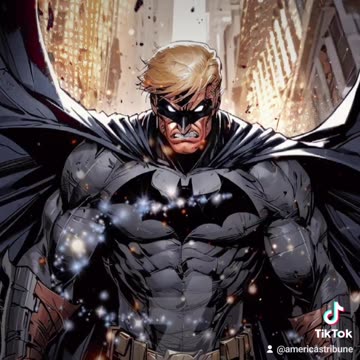 Trump Batman and Kamala Joker