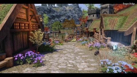 Skyrim Dragon Bridge - Technicolour Tamriel Edition