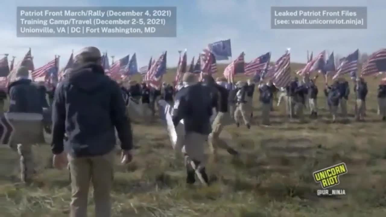 Leaked patriot front video shows the members training for war