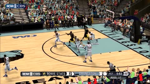 NBA 2k14 HBCU Basketball Mod Bowie State vs Livingston