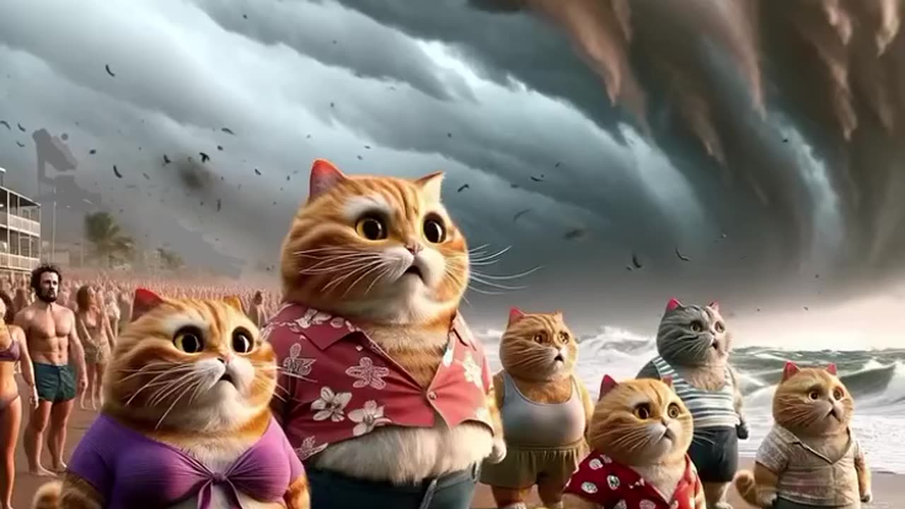 The kitten funny cats