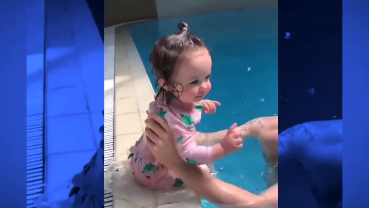 Baby playing with water | Awesome Baby video