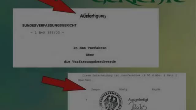 Unterschrift auf Behördenschreiben