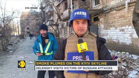 Russia-Ukraine Conflict_ Fire after shelling kills at least one in Kyiv