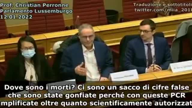 Prof. Christian Perronne Parlamento Lussemburgo 12.01.2022