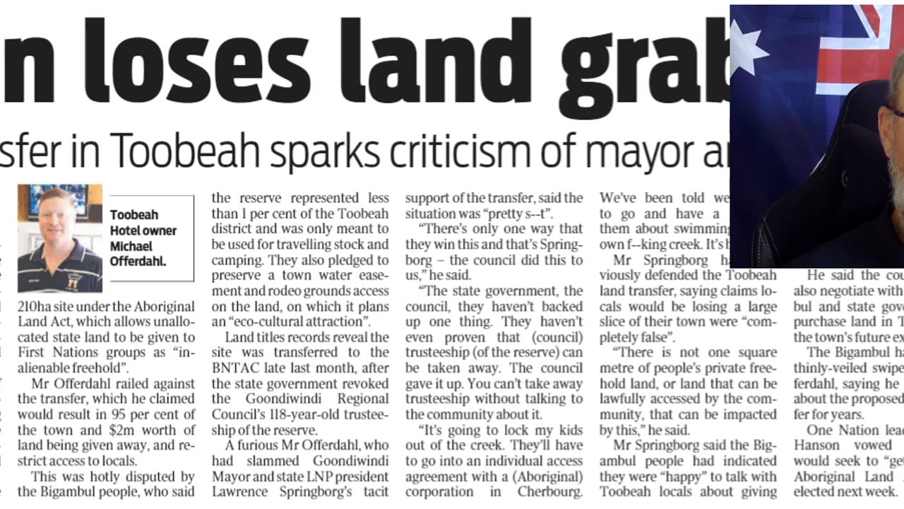 Town loses land grab war