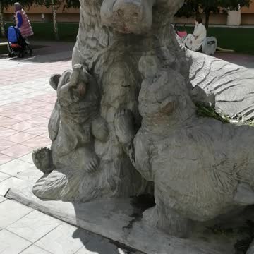 Beautiful bear at the monument.