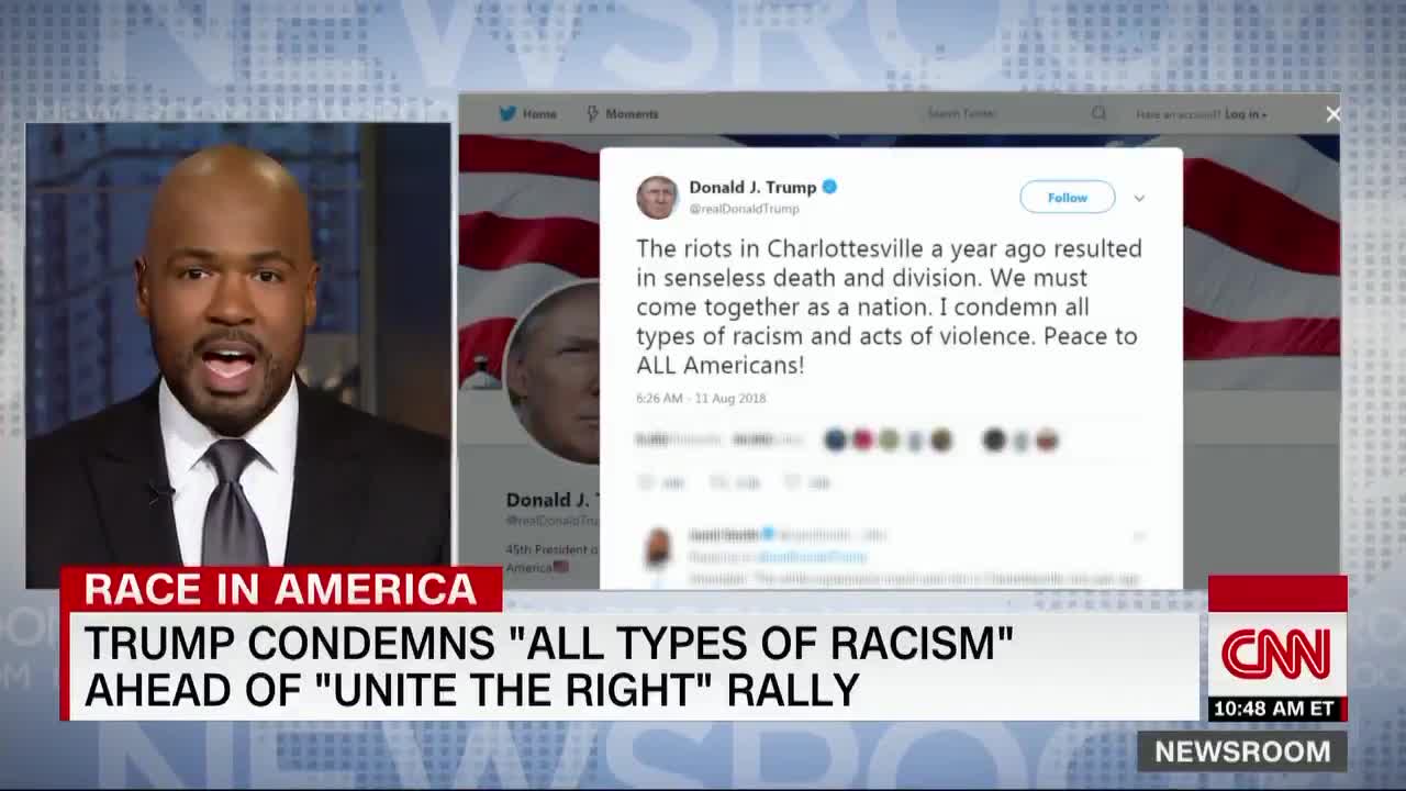 CNN's Victor Blackwell Complains About Trump's Condemnation of All Racism