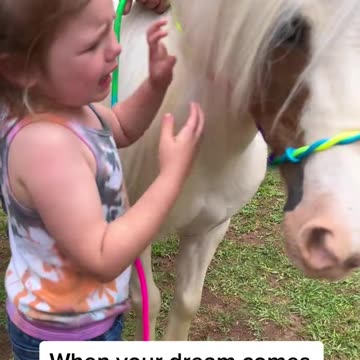 Father makes daughter dreams come True ....😍😍😍