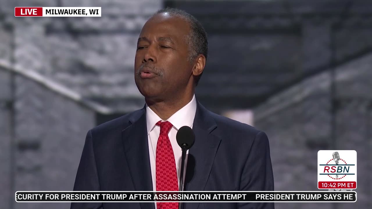 WATCH: Dr. Ben Carson at 2024 RNC in Milwaukee, WI - 7/16/2024