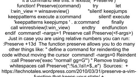 How to perform operation eg dd on a line without moving the cursor to that line in Vim