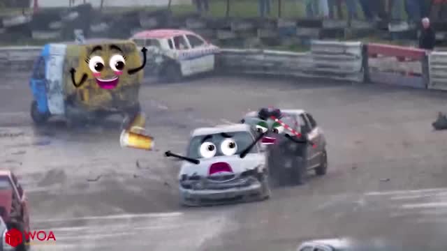 Funny Cars irritating each other 😂