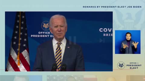 Biden calls Kamala President Elect.