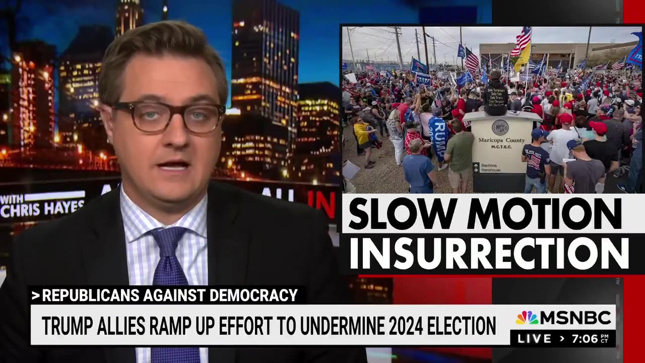 Chris Hayes Warns: Trump Has a ‘Running Start’ to Steal the 2024 Election