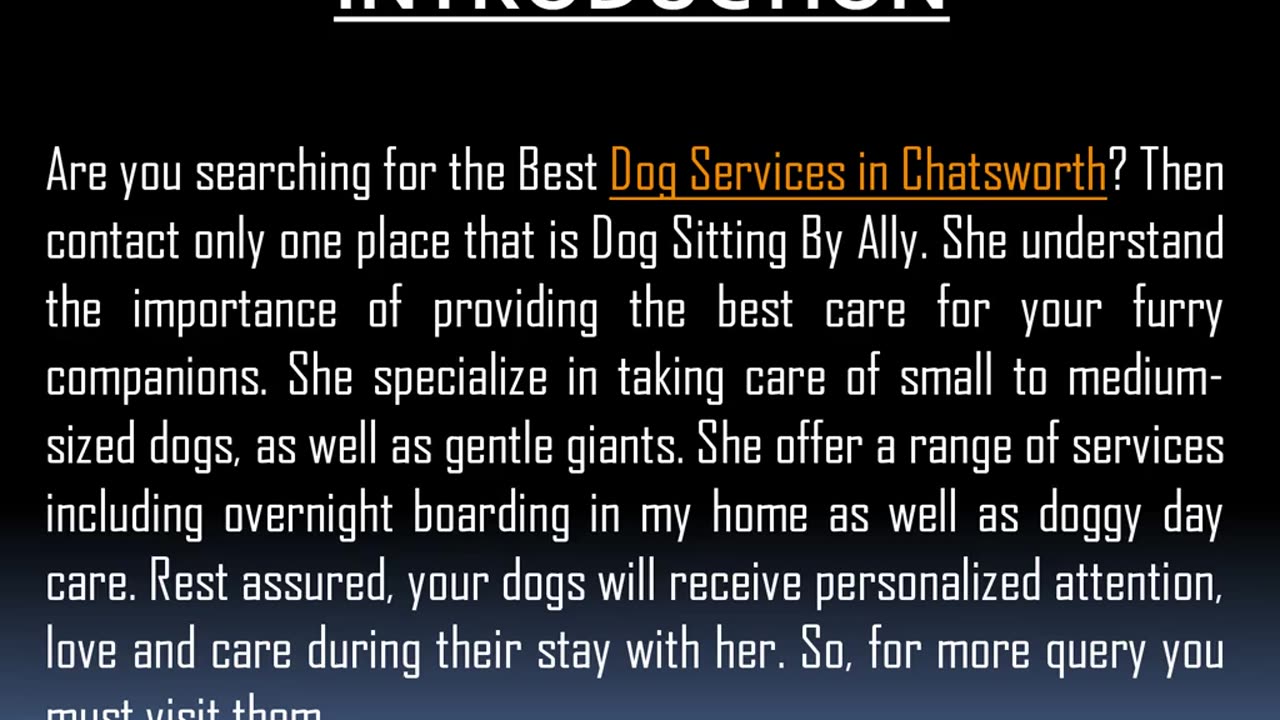 Best Dog Services in Chatsworth