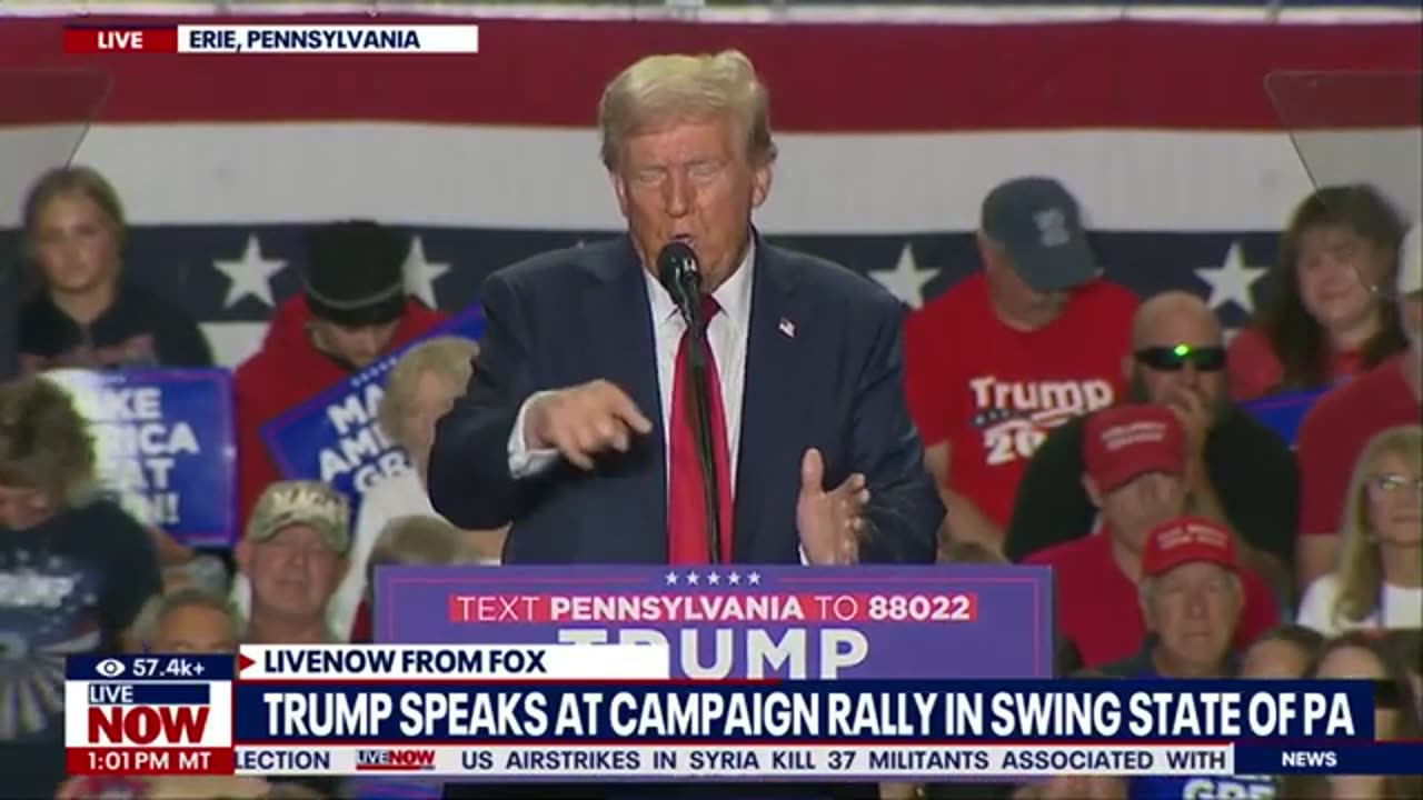 President Trump Rally Erie Pennsylvania 9/29/24