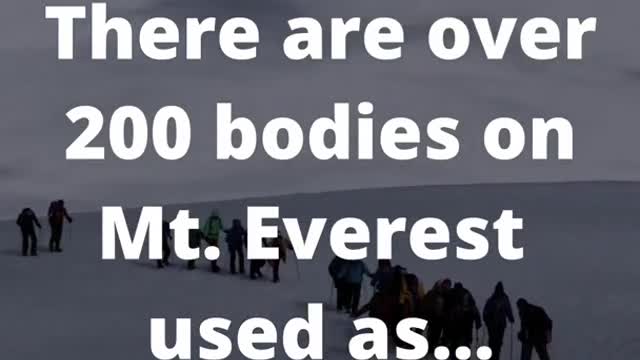 Scary TikTok Facts | 200 Bodies Used as Markers on Mt. Everest😱