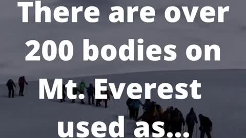 Scary TikTok Facts | 200 Bodies Used as Markers on Mt. Everest😱