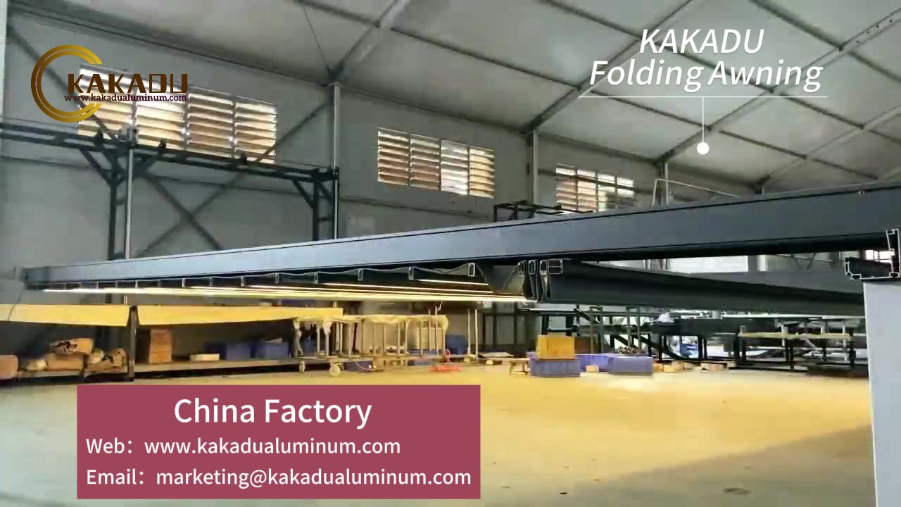 Kakadu Aluminum Folding Outdoor Awning Rainproof Awning for Outdoor Space