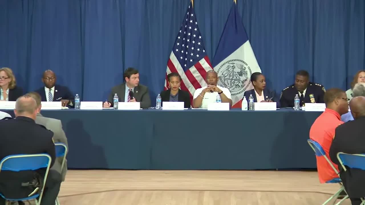 New York City Mayor Eric Adams Holds Community Conversation on Public Safety