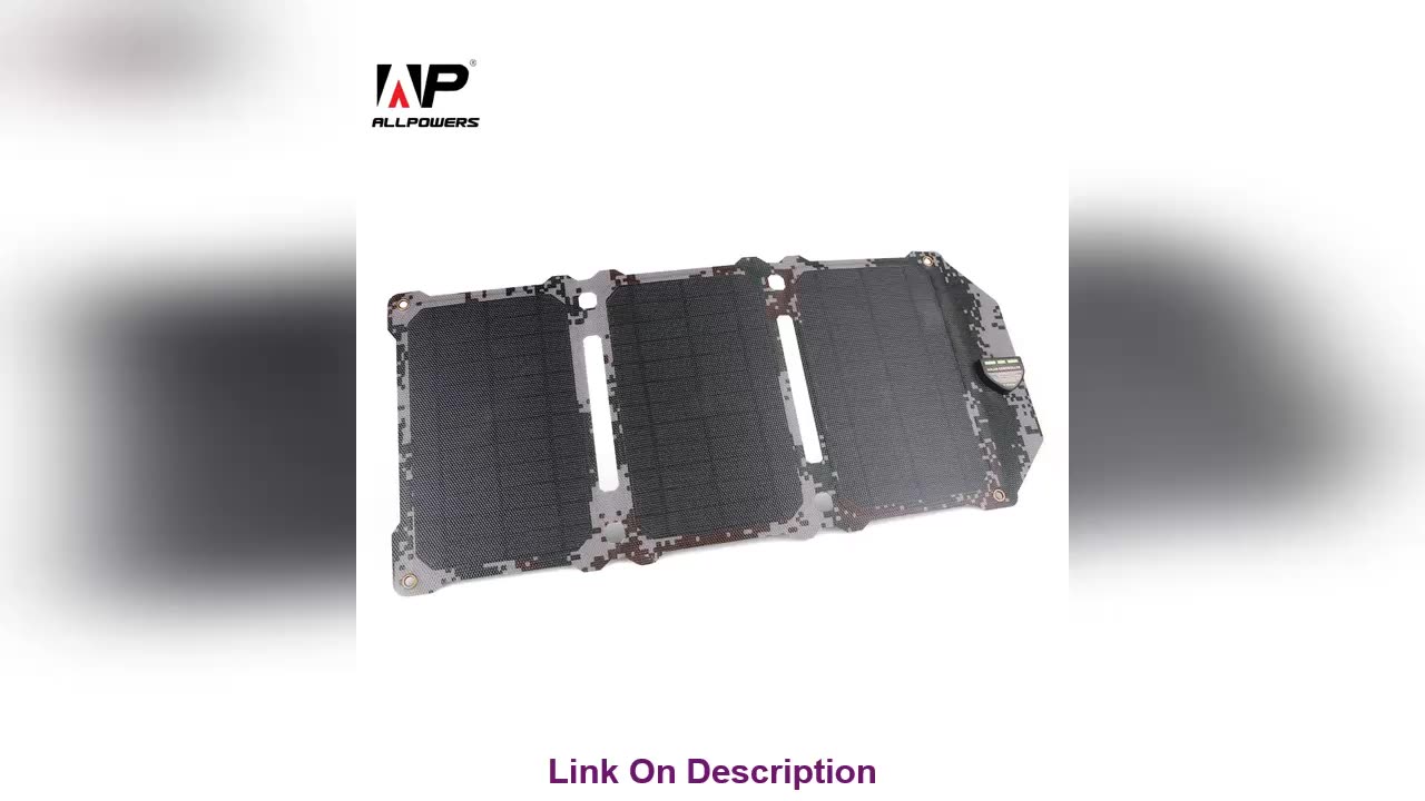 Review ALLPOWERS Newest 21W Solar Panel Solar Cells