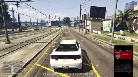 What happens if you steal another character's private car in gta v?