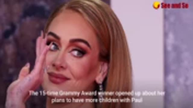 Adele says her nine-year-old son Angelo is a big fan of B