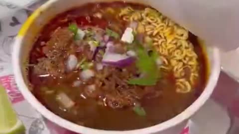 Instant noodles can also be very rich.