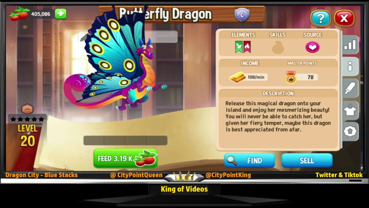 Dragon City - Butterfly Dragon