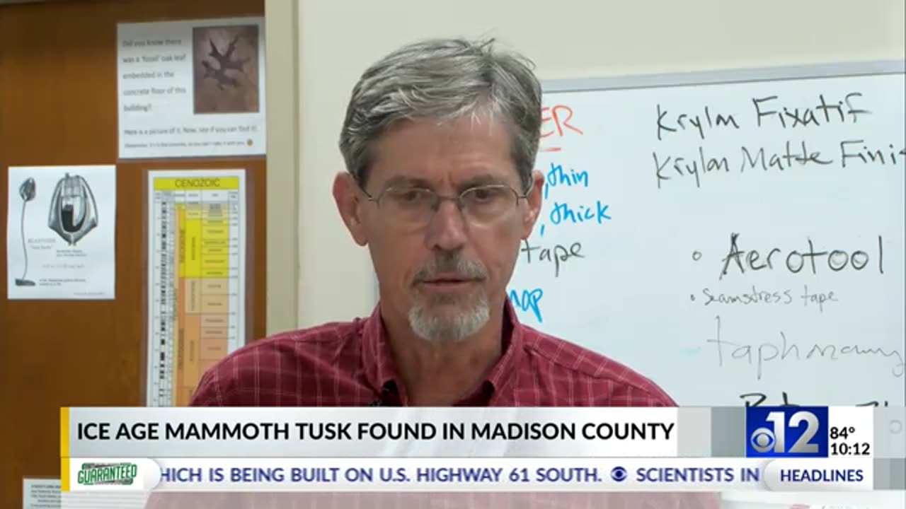 Mammoth tusk discovered in Madison County