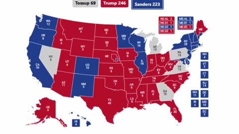 Alternate History 2024 Election Prediction - Donald Trump vs Bernie Sanders