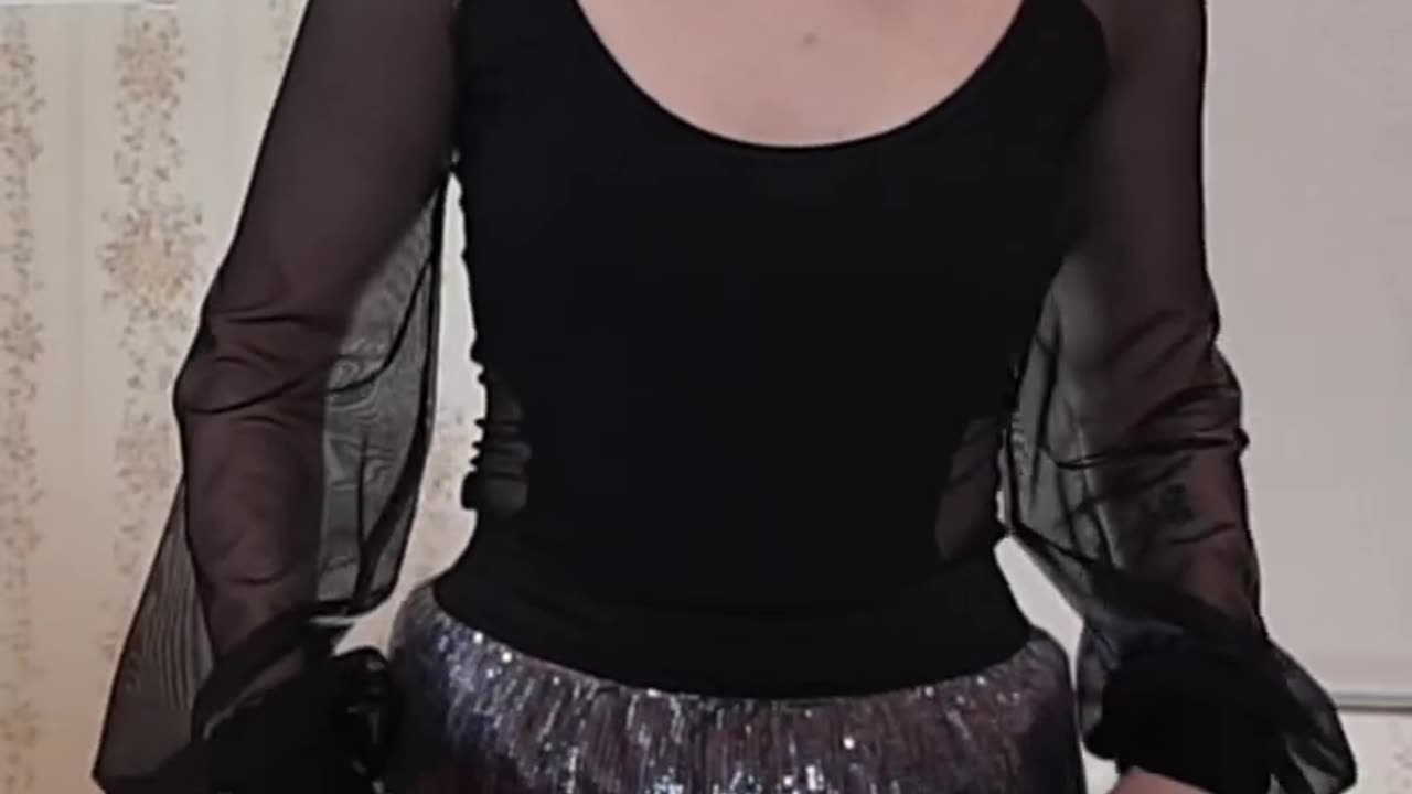 Trying on extremely Transparent skirts Backlit