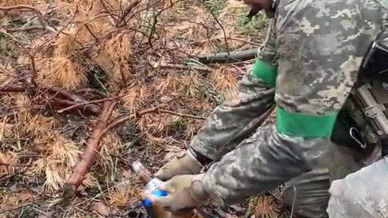 AFU soldiers tried to detonate an unexploded shell with an attached charge