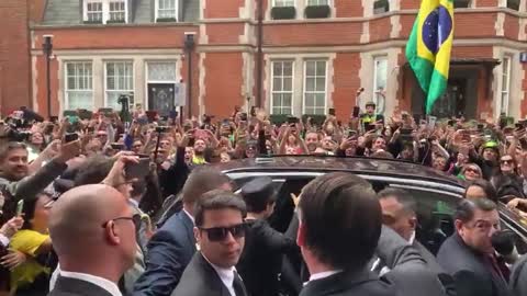 Jair Bolsonaro a Londra