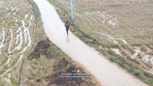 China Police Drone Chases And Shouts At OAP Without Mask