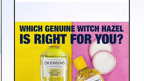 Dickinson's Enhanced Witch Hazel Hydrating Toner with Rosewater