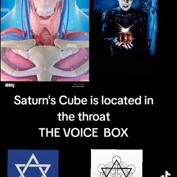 THROAT CHAKRA VOICE BOX SATURN'S CUBE