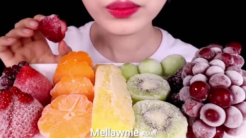 ASMR MUKBANG | FROZEN FRUITS