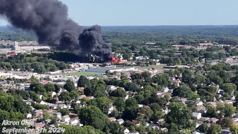 A fire involving hazardous materials at a chemical plant on Rosemary Boulevard