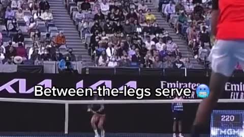 Thatspinontheballthough#tennis#kyrgios#underarmserve