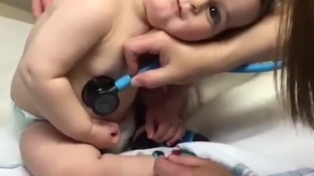 when the little boy goes to the doctor and the beautiful nurse
