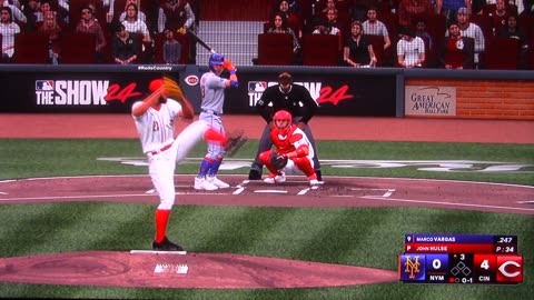 MLB The Show: Cincinnati Reds vs New York Mets (S3 G80)