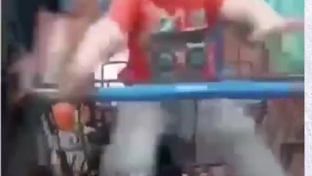 Funny way to wake up the baby