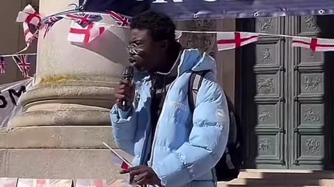 🚨NEW: Educated young black man in Portsmouth tells public the British are not