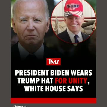 Wait what this can't be real joe biden wears trump maga cap 🧢 really 9/14/24