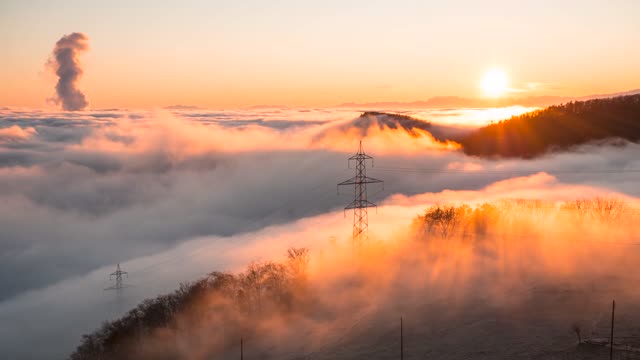 Sunrise of Fog