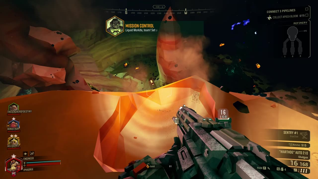 Deep Rock Galactic- he thought he could fly.