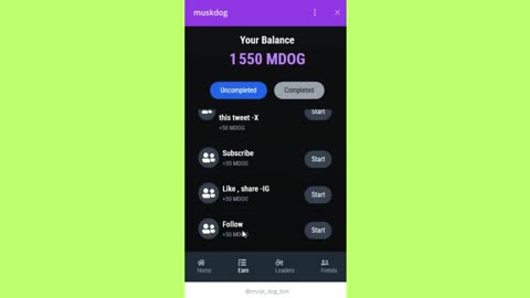 musk dog new mining mini app