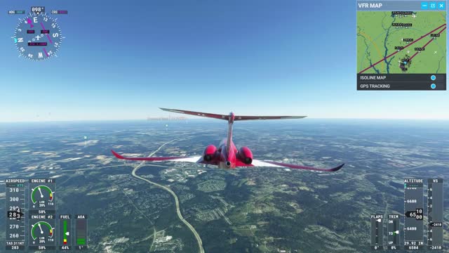 Flight Simulator | Flight from Atlanta to Charlotte